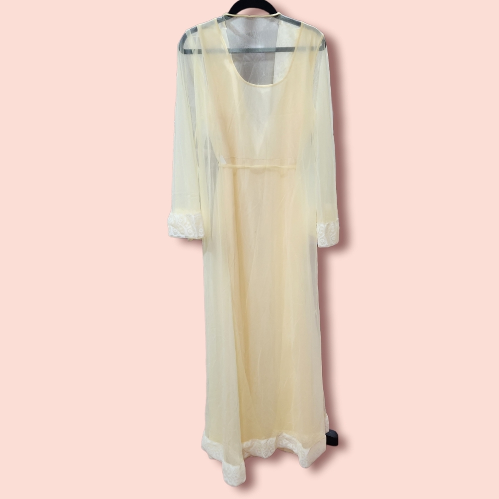 Miss Elaine Peignor Nightgown Madmen 50s 60s Night Set - Picture 2 of 12